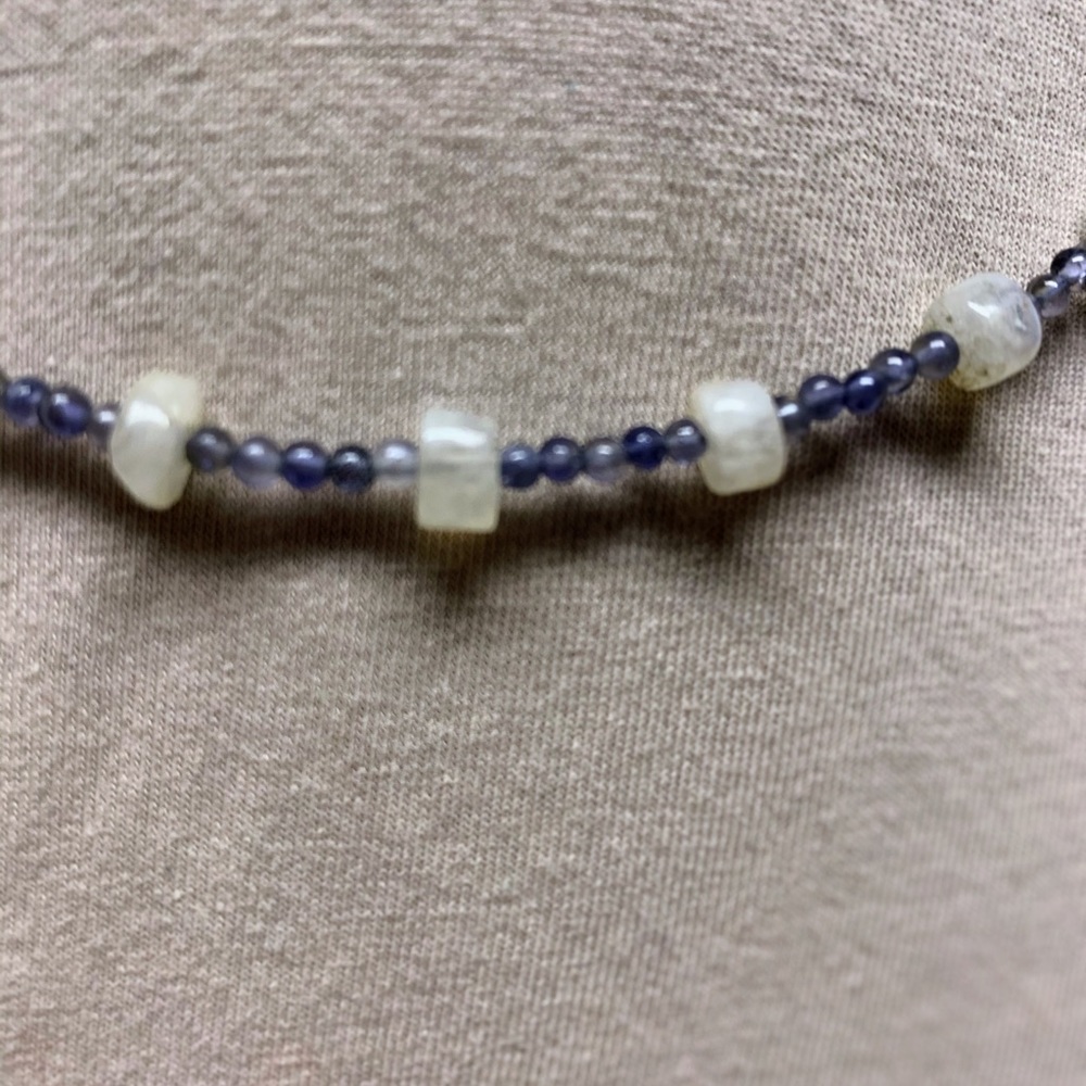 Amethyst and Moonstone choker - Picture 3 of 4